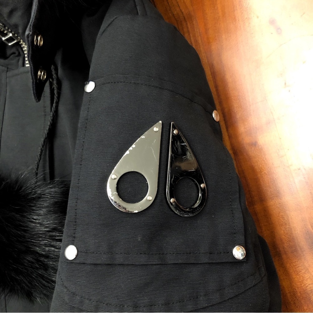 Moose Knuckles Original Stirling Parka Black Down Winter Coat Outerwear Jacket. - Picture 5 of 16